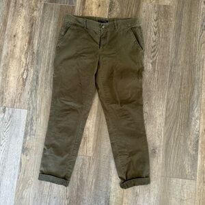 Banana Republic Factory Store Slim Roll Up Chinos - Color New Moss